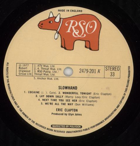 Eric Clapton Slowhand - Gatefold vinyl LP album (LP record) UK CLPLPSL873559