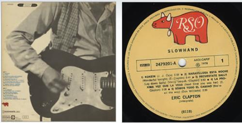 Eric Clapton Slowhand vinyl LP album (LP record) Argentinean CLPLPSL234733