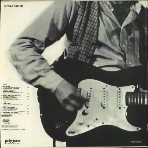 Eric Clapton Slowhand vinyl LP album (LP record) Portuguese CLPLPSL73305