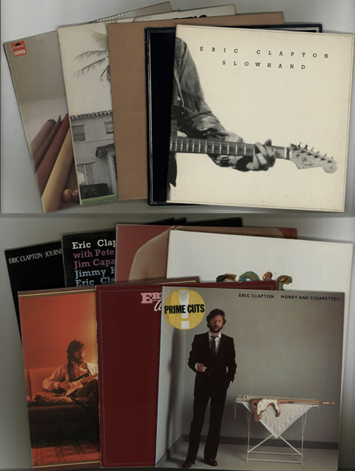 Eric Clapton Solo Album Back Catalogue vinyl LP album (LP record) UK CLPLPSO636399