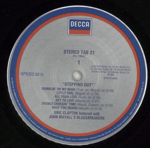 Eric Clapton Steppin' Out vinyl LP album (LP record) Dutch CLPLPST115411