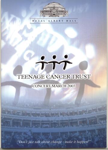 Eric Clapton Teenage Cancer Trust tour programme UK CLPTRTE693616