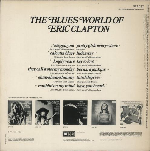 Eric Clapton The Blues World Of - 1st vinyl LP album (LP record) UK CLPLPTH578395