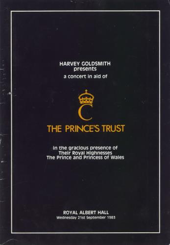 Eric Clapton The Prince's Trust - Royal Albert Hall 1983 tour programme UK CLPTRTH617781