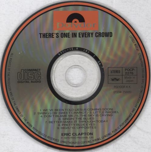 Eric Clapton There's One In Every Crowd CD album (CDLP) Japanese CLPCDTH824101