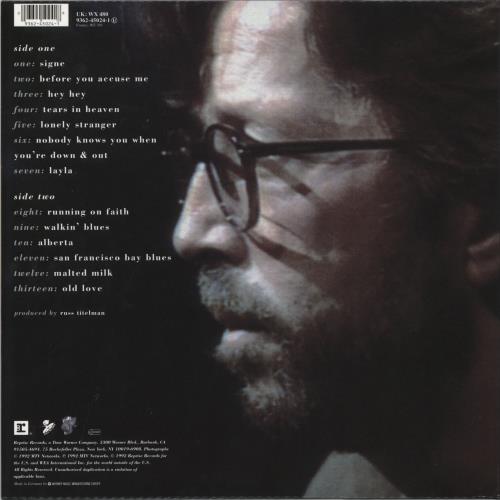 Eric Clapton Unplugged - 180gm vinyl LP album (LP record) German CLPLPUN808328