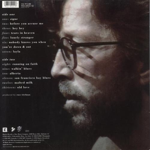 Eric Clapton Unplugged - 180gm vinyl LP album (LP record) German CLPLPUN851868
