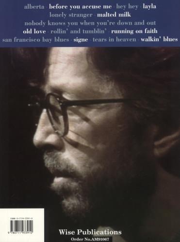 Eric Clapton Unplugged book UK CLPBKUN235558