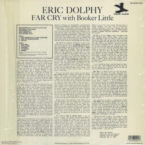 Eric Dolphy Far Cry - stickered shrink vinyl LP album (LP record) US EDPLPFA780510