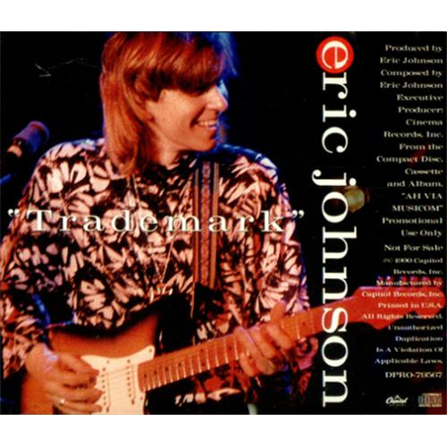 Eric Johnson Trademark CD single (CD5 / 5") US ERJC5TR425010