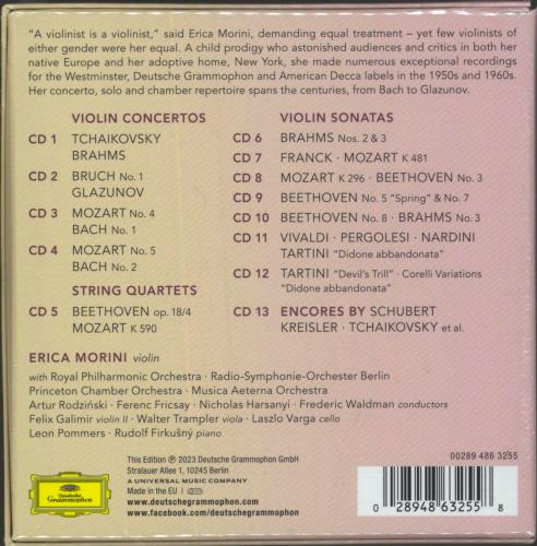 Erica Morini The Art or Erica Morini CD Album Box Set UK ZRTDXTH812535