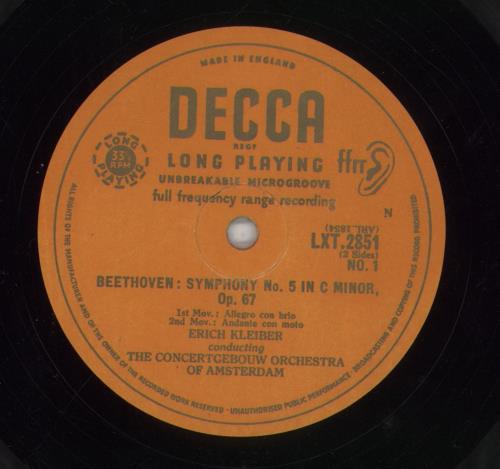 Erich Kleiber Beethoven: Symphony No. 5 In C Minor Op. 67 vinyl LP album (LP record) UK 2Y3LPBE763508
