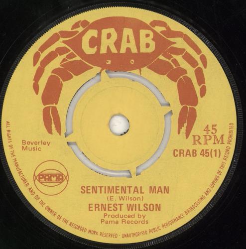Ernest Wilson Sentimental Man 7" vinyl single (7 inch record / 45) UK 0RW07SE731500
