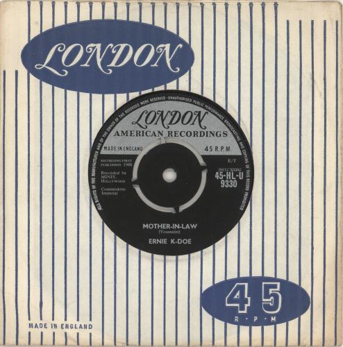 Ernie K-Doe Mother-In-Law 7" vinyl single (7 inch record / 45) UK 3KD07MO723304
