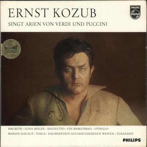 Ernst Kozub Singt Arien Von Verdi Und Puccini vinyl LP album (LP record) German 1V2LPSI746727