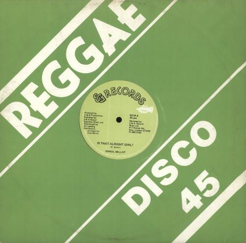 Errol Bellot Is That Alright Girl? 12" vinyl single (12 inch record / Maxi-single) UK 1TX12IS745934