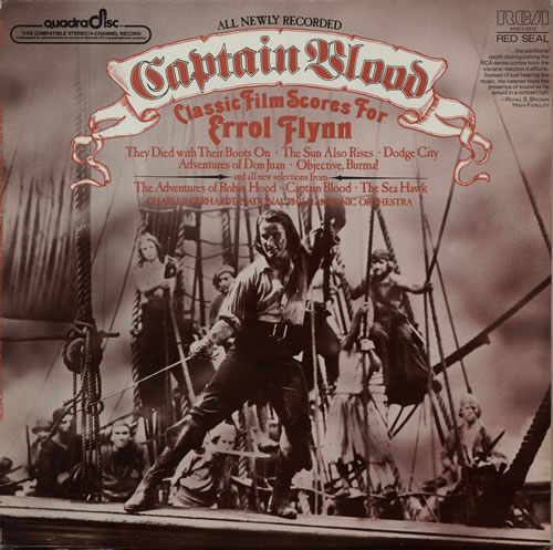Errol Flynn Captain Blood - Classic Film Scores For Errol Flynn vinyl LP album (LP record) US EF-LPCA584646