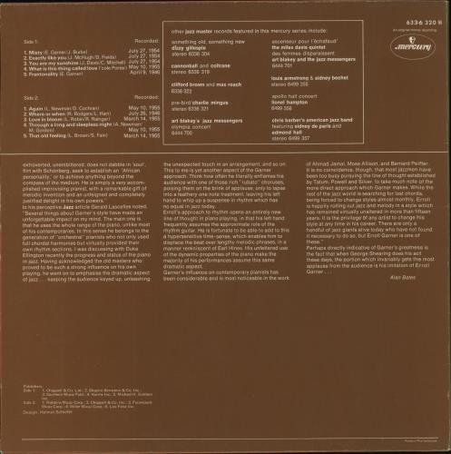 Erroll Garner Misty vinyl LP album (LP record) Dutch EA7LPMI556177