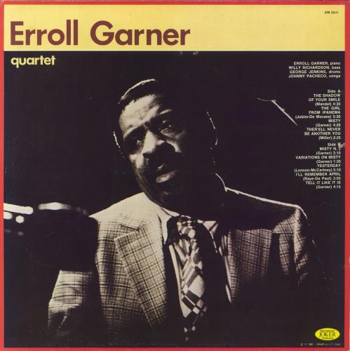 Erroll Garner Quartet vinyl LP album (LP record) Italian EA7LPQU820935