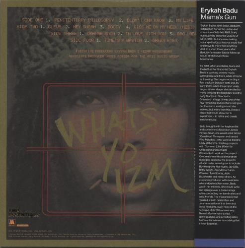 Erykah Badu Mama's Gun - Scarlet & Gold Vinyl + Print & Obi 2-LP vinyl record set (Double LP Album) US ERY2LMA867705