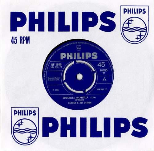 Esther & Abi Ofarim Cinderella Rockafella - 4-prong 7" vinyl single (7 inch record / 45) UK EBQ07CI560027