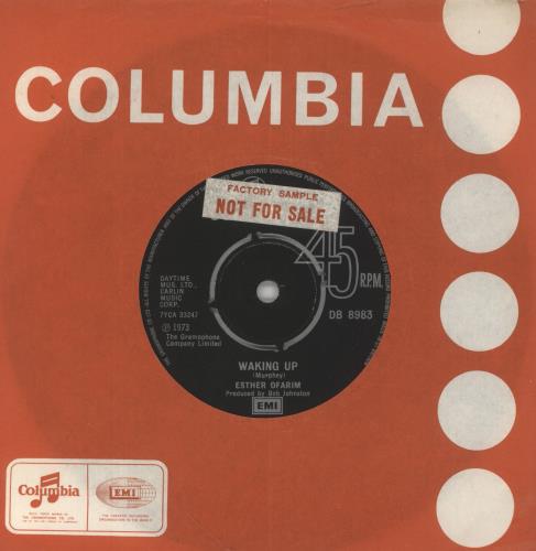 Esther Ofarim Waking Up - Factory Sample 7" vinyl single (7 inch record / 45) UK ES607WA856444