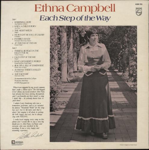 Ethna Campbell Each Step Of The Way vinyl LP album (LP record) UK 8ECLPEA864260