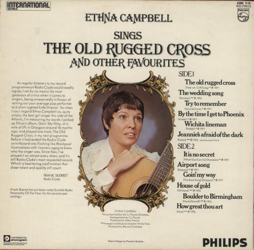 Ethna Campbell Ethna Campbell Sings The Old Rugged Cross And Other Favourites vinyl LP album (LP record) UK 8ECLPET864564