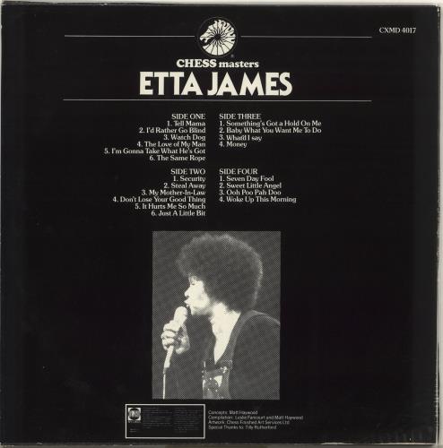 Etta James Chess Masters 2-LP vinyl record set (Double LP Album) UK ETT2LCH708235