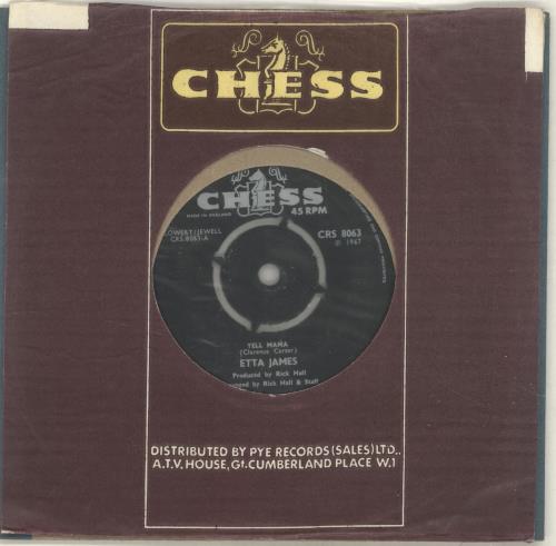 Etta James Tell Mama 7" vinyl single (7 inch record / 45) UK ETT07TE683081