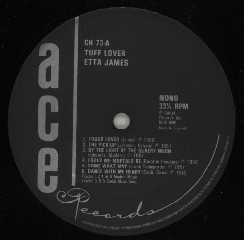 Etta James Tuff Lover vinyl LP album (LP record) UK ETTLPTU712331