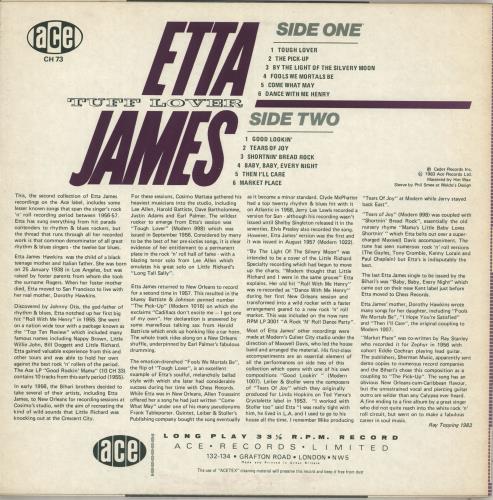 Etta James Tuff Lover vinyl LP album (LP record) UK ETTLPTU712331
