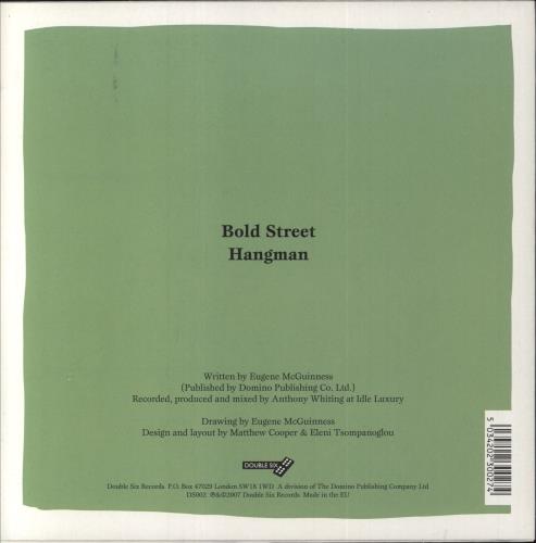 Eugene McGuinness Bold Street 7" vinyl single (7 inch record / 45) UK EUG07BO417108