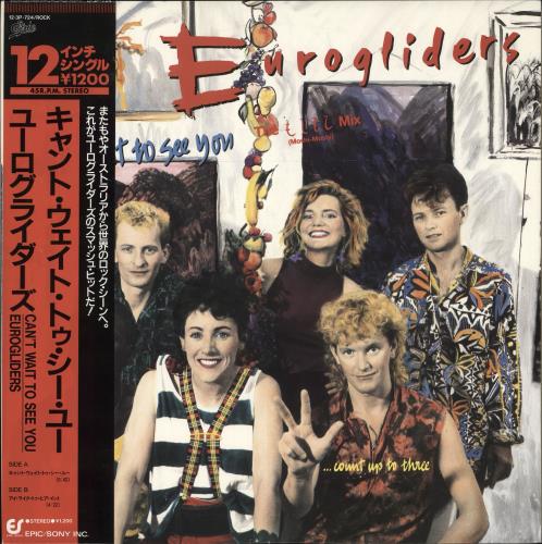 Eurogliders Can't Wait To See You + Obi 12" vinyl single (12 inch record / Maxi-single) Japanese EU012CA711063