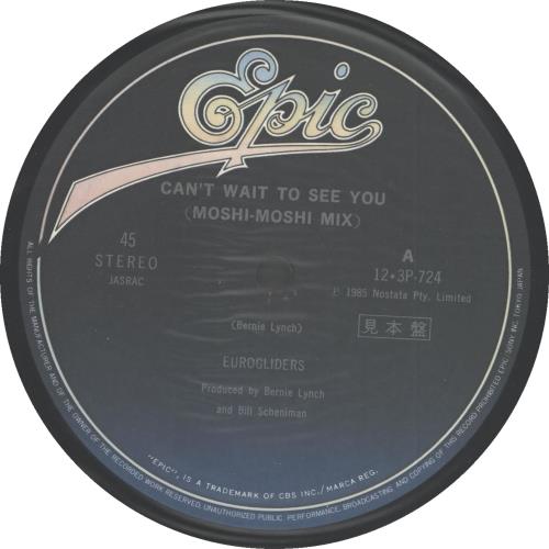 Eurogliders Can't Wait To See You + Obi 12" vinyl single (12 inch record / Maxi-single) Japanese EU012CA711063