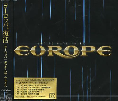 Europe Got To Have Faith CD single (CD5 / 5") Japanese ERPC5GO294933