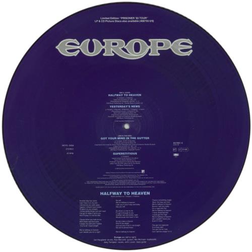 Europe Halfway To Heaven 12" vinyl picture disc (12 inch picture record) UK ERP2PHA131445