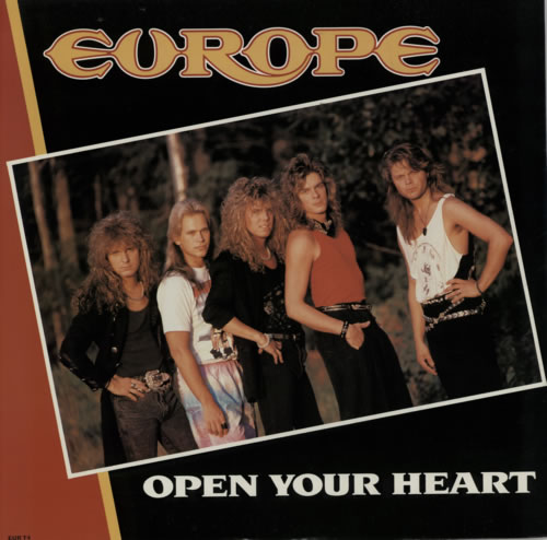 Europe Open Your Heart 12" vinyl single (12 inch record / Maxi-single) UK ERP12OP44927