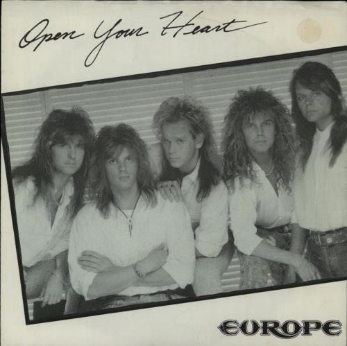 Europe Open Your Heart 7" vinyl single (7 inch record / 45) US ERP07OP650291