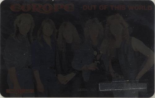 Europe Out Of This World + Photo Card vinyl LP album (LP record) Japanese ERPLPOU596371