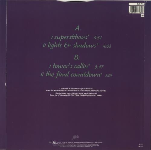 Europe Superstitious 12" vinyl single (12 inch record / Maxi-single) UK ERP12SU106123