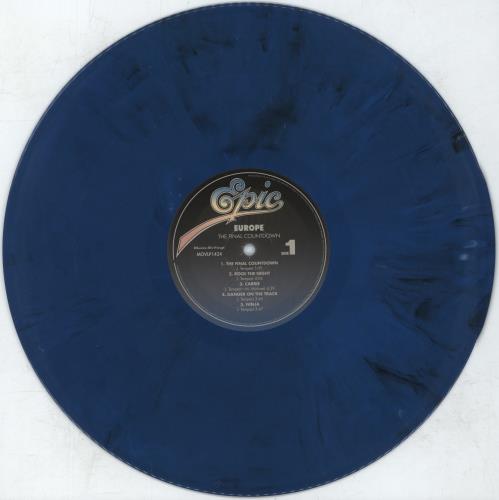 Europe The Final Countdown - Blue Marbled 180g Vinyl vinyl LP album (LP record) UK ERPLPTH798126
