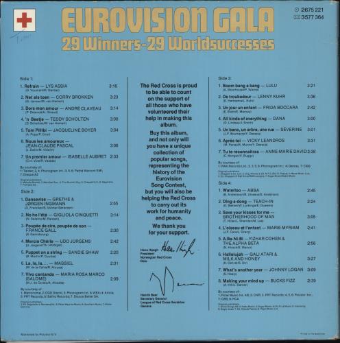 Eurovision Eurovision Gala 2-LP vinyl record set (Double LP Album) UK EVV2LEU215819