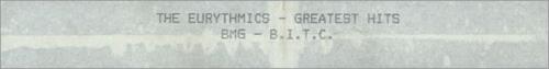 Eurythmics Greatest Hits video (VHS or PAL or NTSC) UK EURVIGR508294