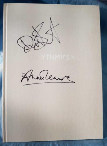 Eurythmics Peace - Autographed book UK EURBKPE711027