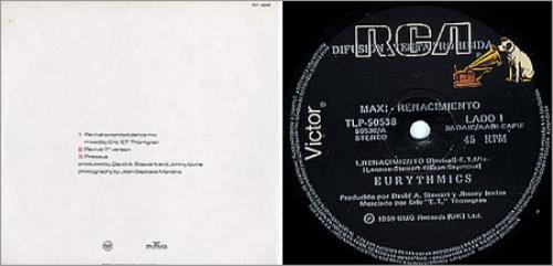 Eurythmics Renacimiento - Revival 12" vinyl single (12 inch record / Maxi-single) Argentinean EUR12RE146205