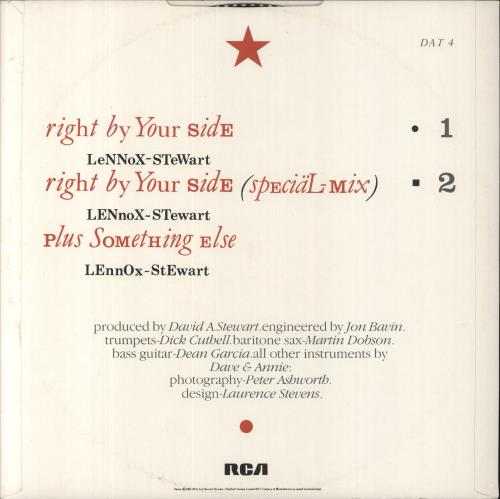 Eurythmics Right By Your Side 12" vinyl single (12 inch record / Maxi-single) UK EUR12RI37043