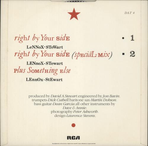 Eurythmics Right By Your Side 12" vinyl single (12 inch record / Maxi-single) UK EUR12RI863833