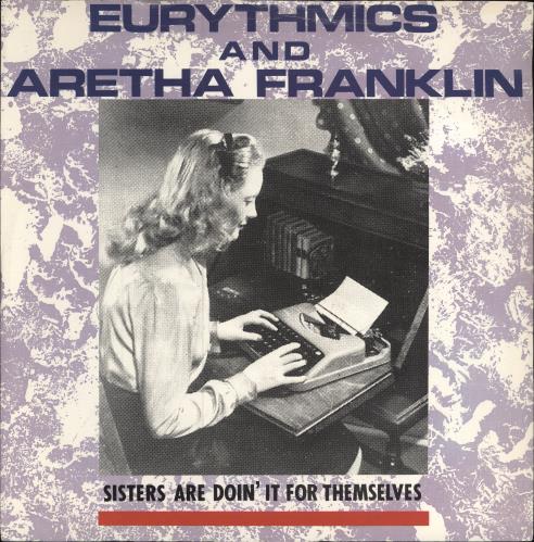 Eurythmics Sisters Are Doin' It - Typist Picture Sleeve 12" vinyl single (12 inch record / Maxi-single) UK EUR12SI781843