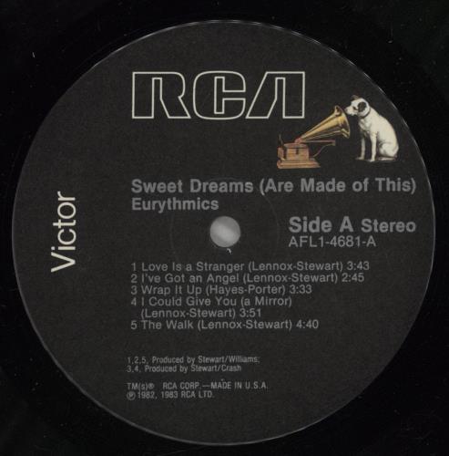 Eurythmics Sweet Dreams (Are Made Of This) vinyl LP album (LP record) US EURLPSW743040